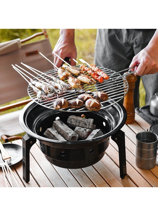 Portable Charcoal BBQ Grill – Compact Foldable Design, Tabletop & Outdoor Use, Easy Assembly - Image 2